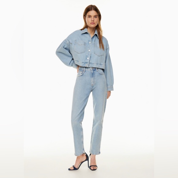 Agolde High Rise Stove Pipe Jeans - Picture 2 of 16